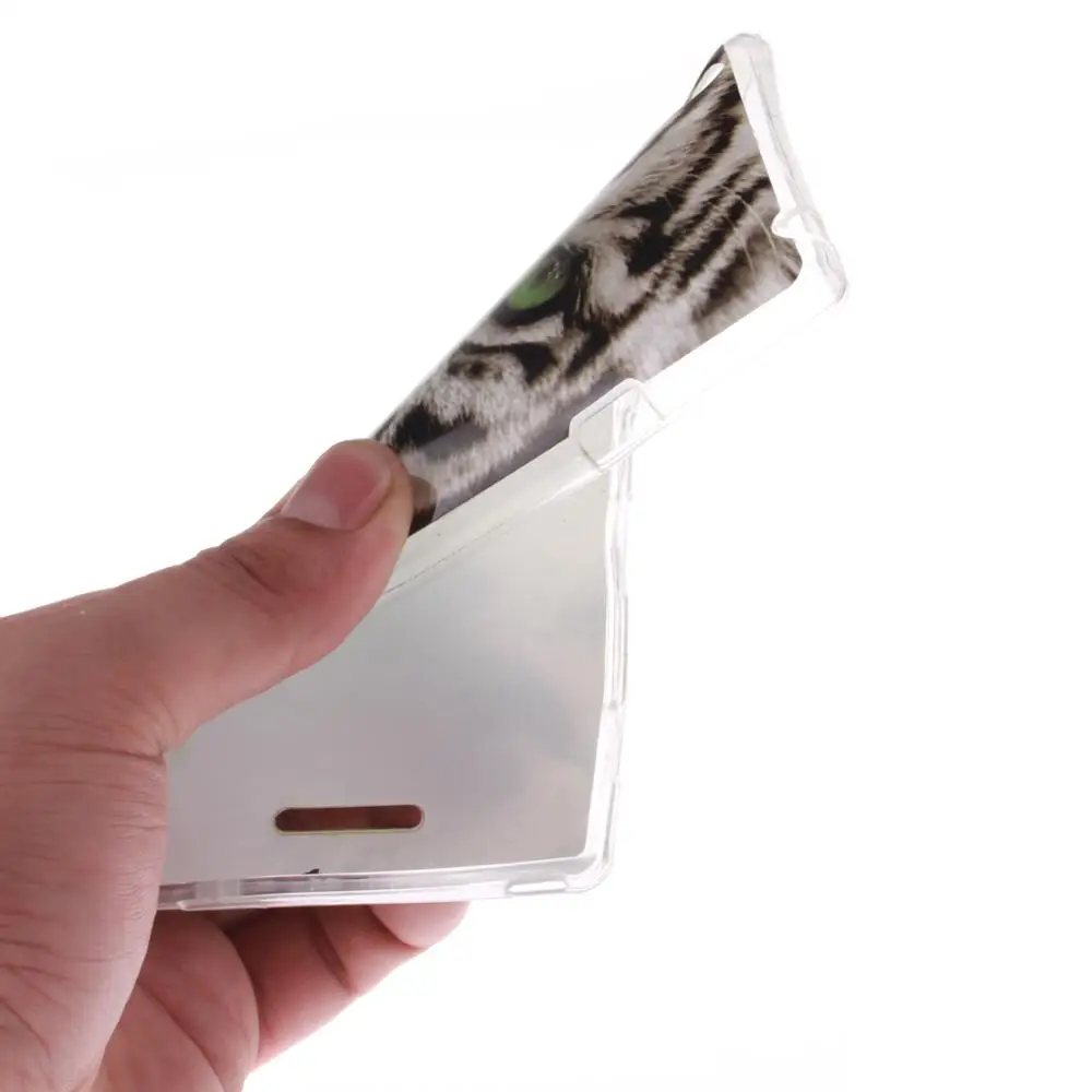 Ультратонкий ТПУ силиконовый мягкий чехол для мобильного телефона etui Sony Soni Xperia M4