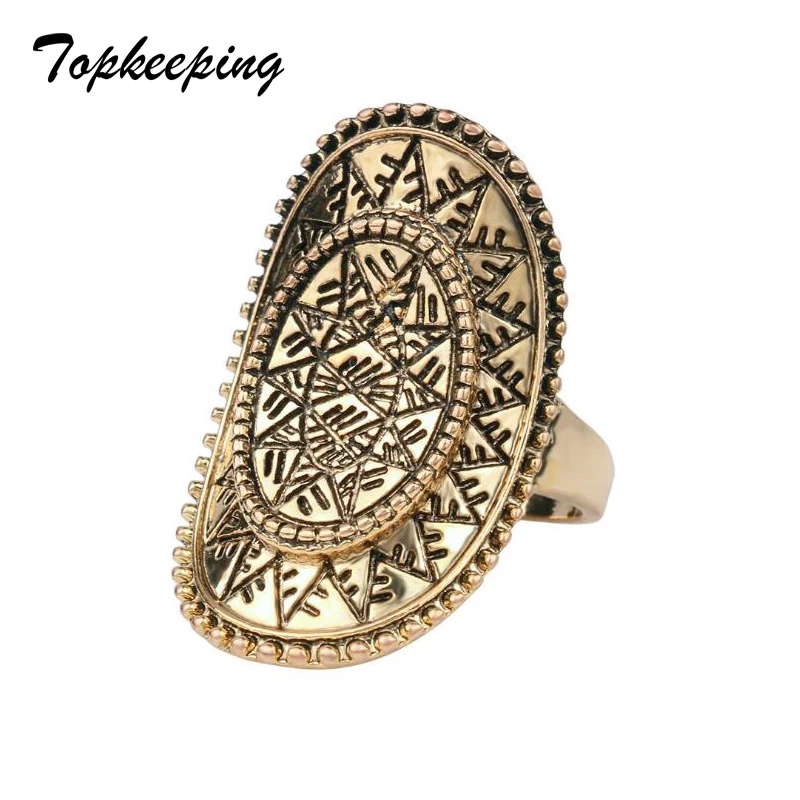 

Europe America Women Fashion Jewelry Hyperbole Vintage Index Finger Ring Domineering Chic Exquisite Carving Men Jewelry Ring