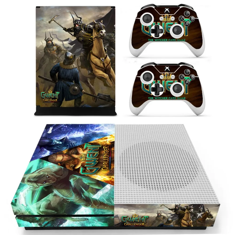 Наклейки GWENT Vinly Skin для консоли XBOX One S с двумя беспроводными