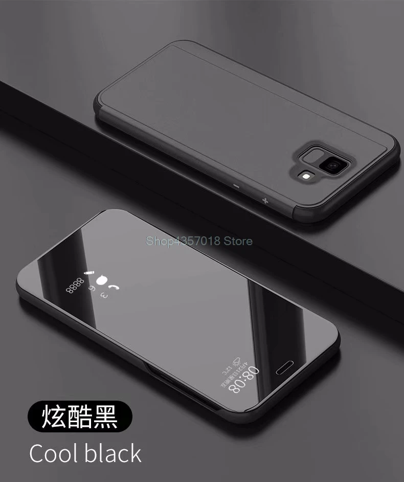 3D Clear View зеркальный чехол с откидывающейся крышкой для SAMSUNG A6 32 GB/64 GB смарт-крышка для SAMSUNG Galaxy A6 SM-A600FN/DS A600G/DS