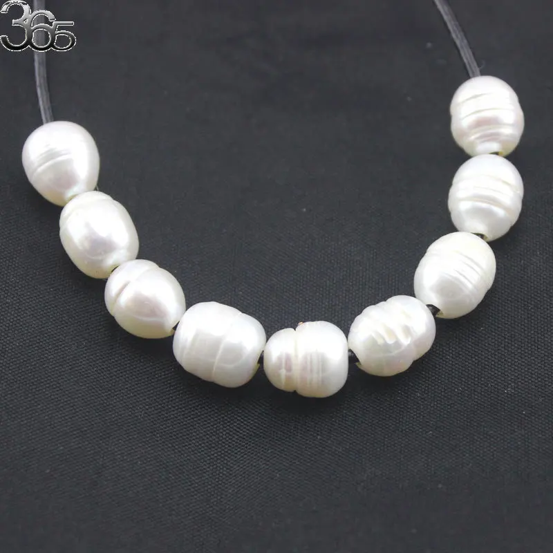 Free Shipping Select By Quantity 10x12mm Big Large Hole White Olivary Freshwater Pearl Earring Jewelry Findings DIY Craft Beads|beads for