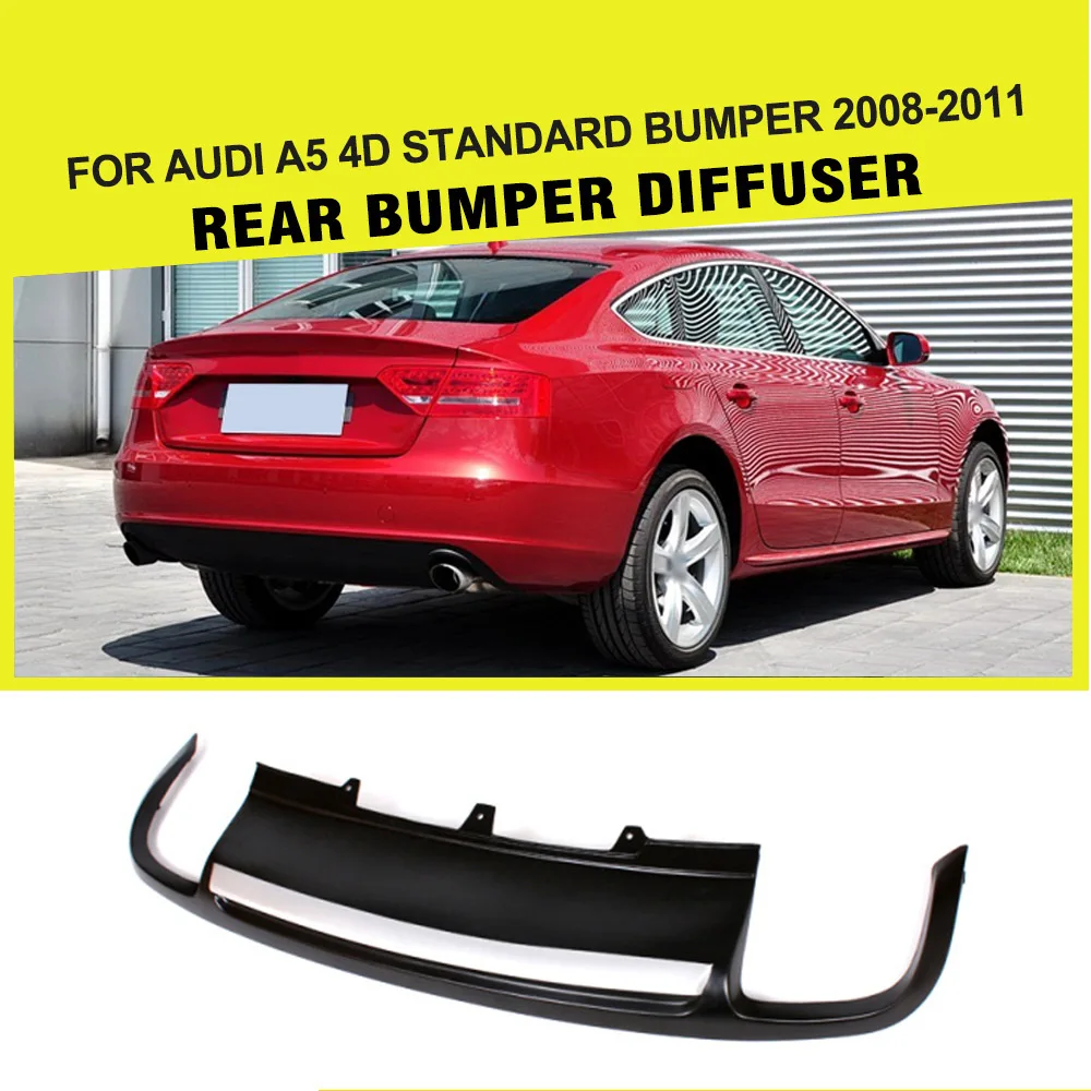 

Car-Styling PU Rear Bumper Diffuser Lip Spoiler for Audi A5 Sedan 4 door Standard 2008 - 2011
