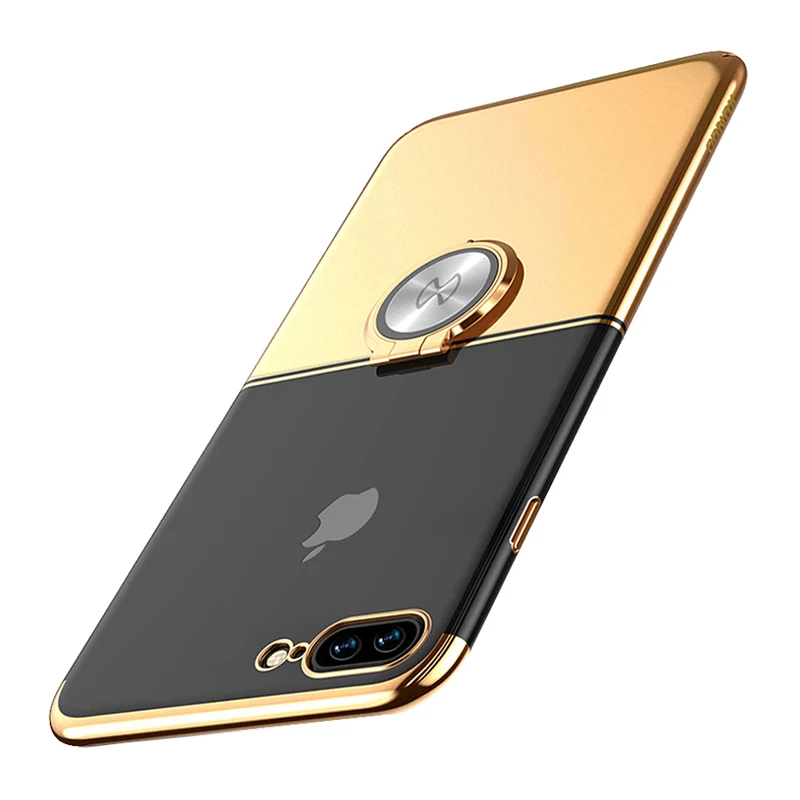 Xundd металлическим кольцом держателем для iPhone 7 plus жёсткий ПК Футляр 2 цвет задняя