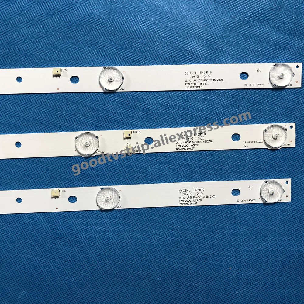 60 шт./лот 6/7 лампы 39 дюймов LED39C310B светодиодная подсветка для JS-D-JP3920-061EC JS-D-JP3920-071EC