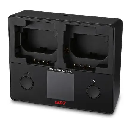 ISDT NP2 18 Вт DC Двухканальное зарядное устройство с ЖК-дисплеем IPS USB Type-C входное