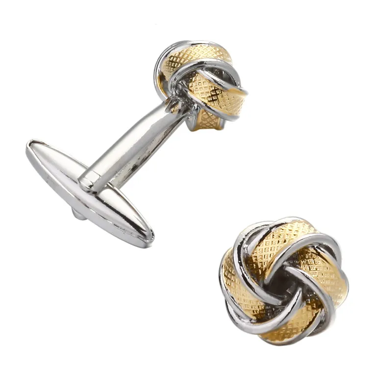 

KC high quality French gold Cufflinks twist copper men wedding Cufflinks wholesale manufacturers