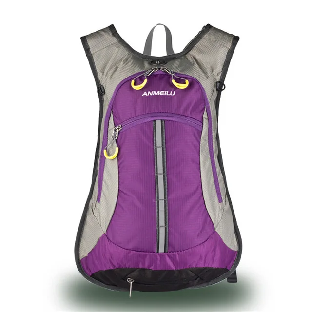 Purple ANMEILU 15L Велоспорт рюкзак спорт на открытом воздухе Водонепроницаемый Пеший Туризм Восхождение Велоспорт езда на велосипеде рюкзак - Цвет: Purple