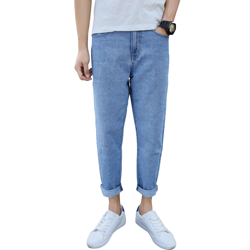 2019 Spring New Men's Jeans Pants Loose Fit Denim Trousers Brand Fashion Wear Mens Harem Summer Male Casual jeans | Мужская одежда