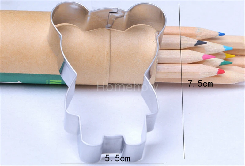 1 шт./лот форма для печенья с милым медведем из нержавеющей стали Форма украшения