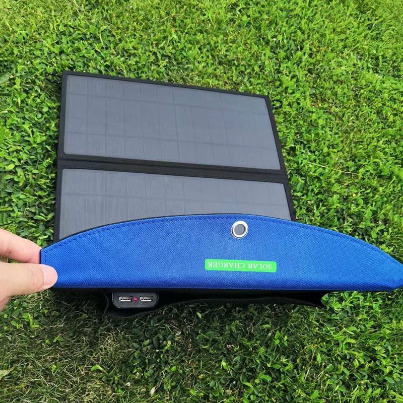 KERNUAP солнечное зарядное устройство 28 Вт sunpower двойной USB порт Водонепроницаемая Складная Панель солнечных батарей для смартфонов планшетов Кемпинг путешествия