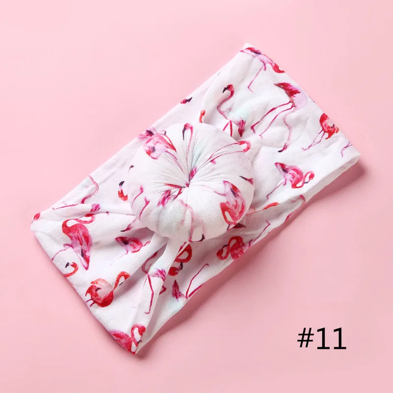 No.11 1 шт. крутая летняя детская нейлоновая повязка на голову с бантом бант для новорожденных круглая повязка на голову для девочек - Цвет: No.11