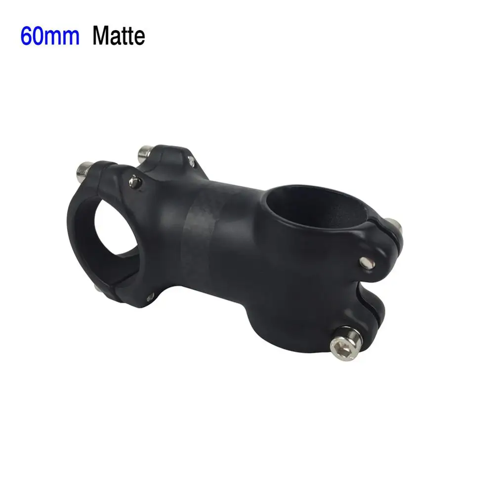 Matte 60mm Smileteam Алюминий углерода Велосипедный вынос руля 31.8 мм 6 градусов MTB дорожный велосипед Руль управления для мотоциклов стволовых 3 К углерода горный велосипед стебли Запчасти для велосипедов - Цвет: Matte 60mm