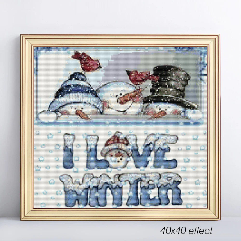 EverShine Diamond Embroidery Snowman Pictures Cross Stitch Diamond Painting Full Round Christmas Diamond Mosaic Holiday Hobby