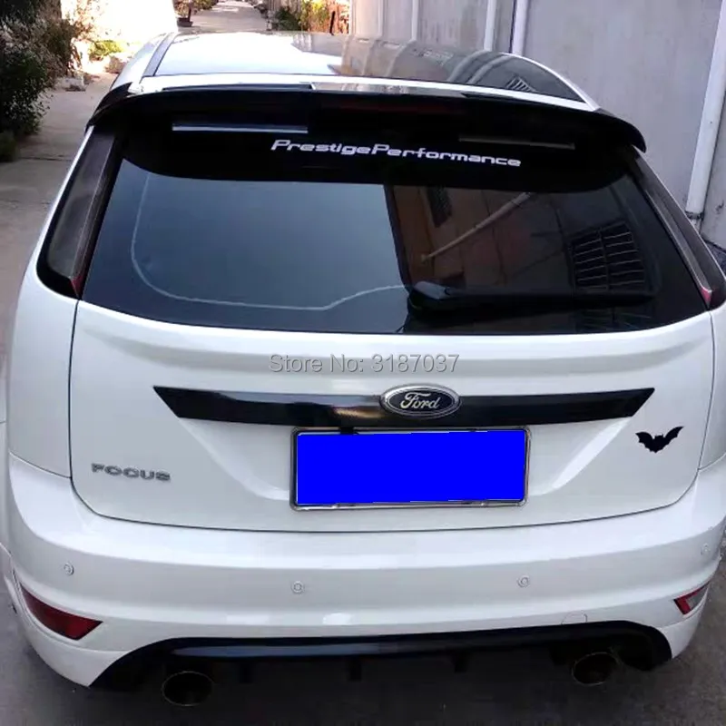 Для Ford Focus спойлер 2007-2011 ABS пластик Неокрашенный задний спойлер на крыло, крышу багажника губы крышка багажника автомобиля Стайлинг
