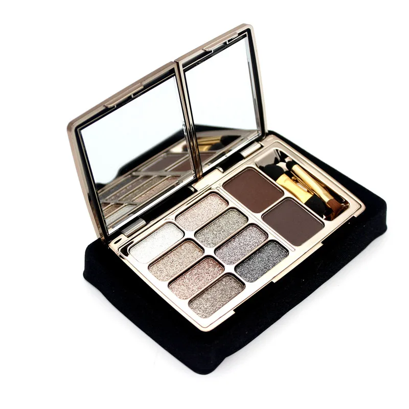 10 цветов макияж для глаз ромбовидный лук блестки тени век пятиконечные звезды