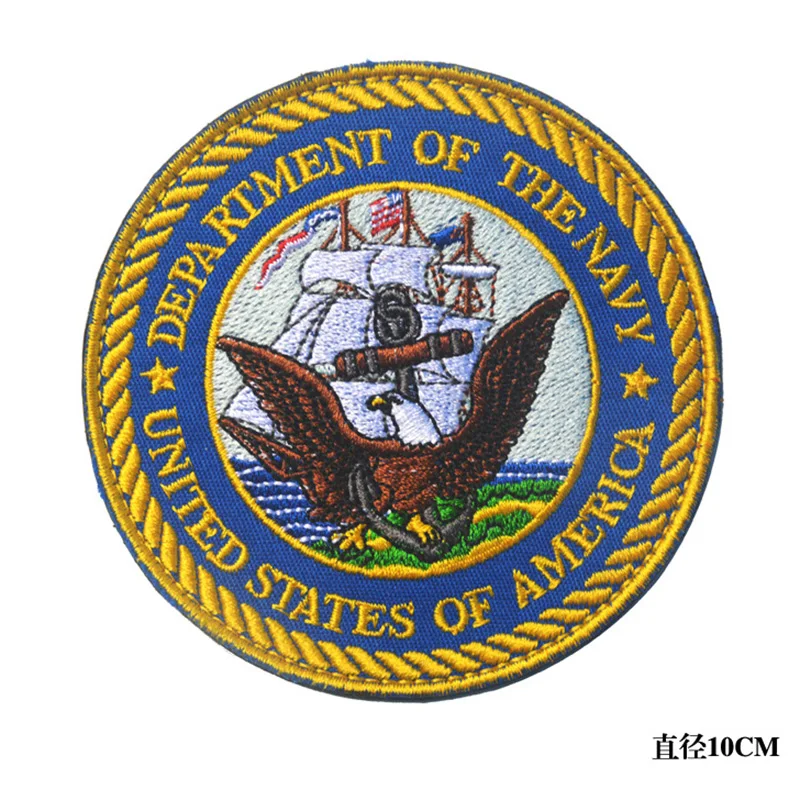 Военный военный значок США 4 шт./лот 3D вышитый высокое качество наплечная