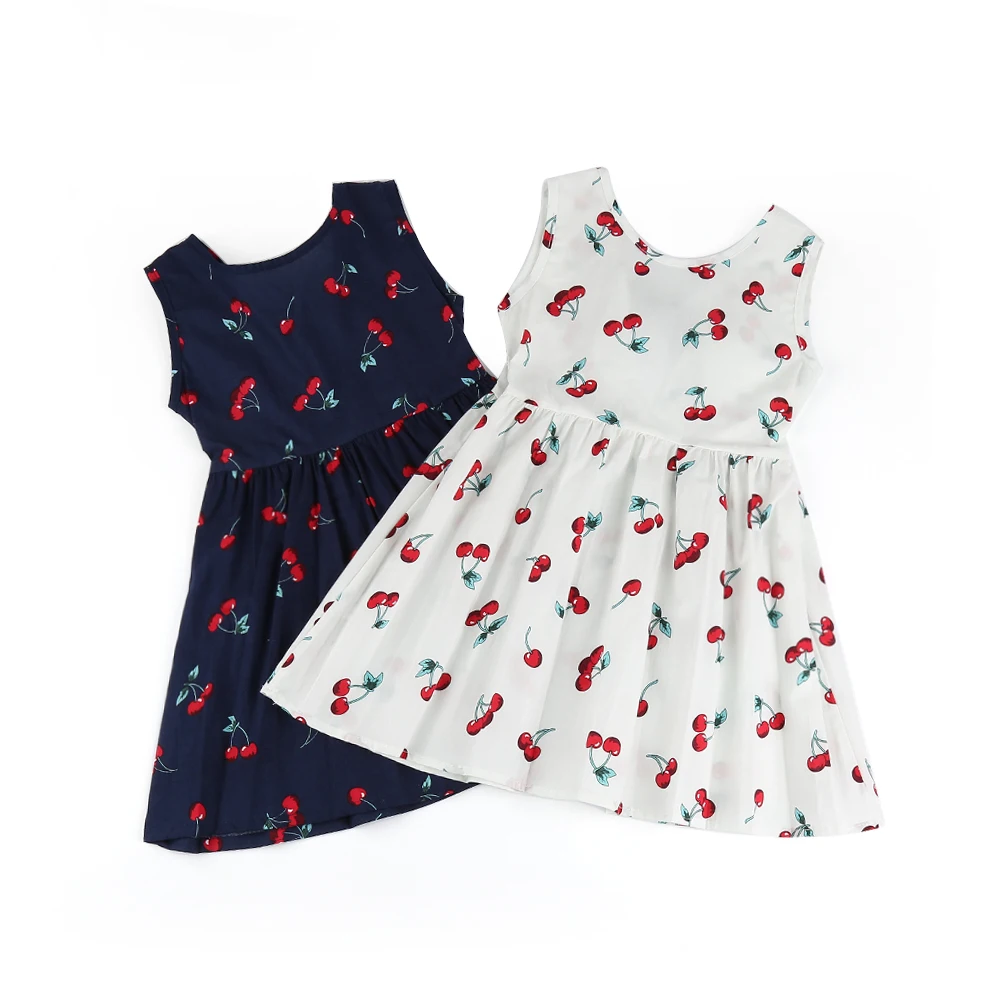 2021 летнее платье для девочек детская одежда без рукавов с открытой спиной