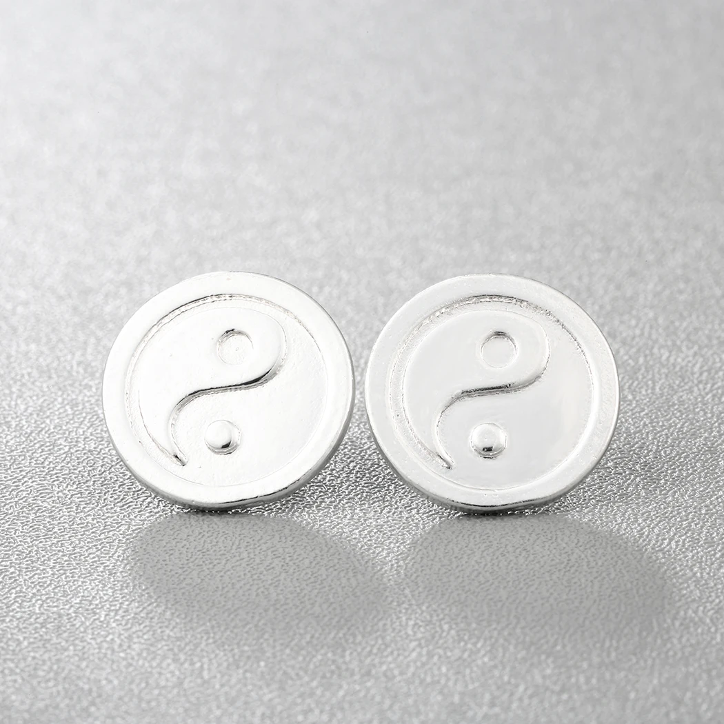Cxwind Yin Yang серьги в виде символов гвоздики для ушей с волшебным знаком дзен Taoist