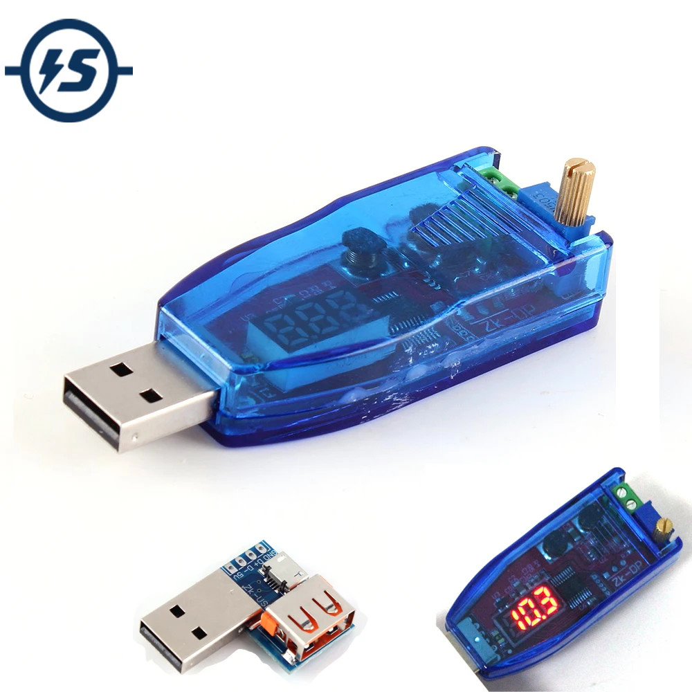 Понижающий блок питания с USB 5 В 3 9 12 24 повышающий преобразователь постоянного