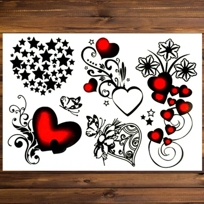Светло-зеленый Nu-TATY Heart spider tears Временные татуировки боди-арт флэш тату наклейка s 17*10 см Водонепроницаемая мнимый тату стикер для стайлинга автомобиля - Цвет: Светло-зеленый