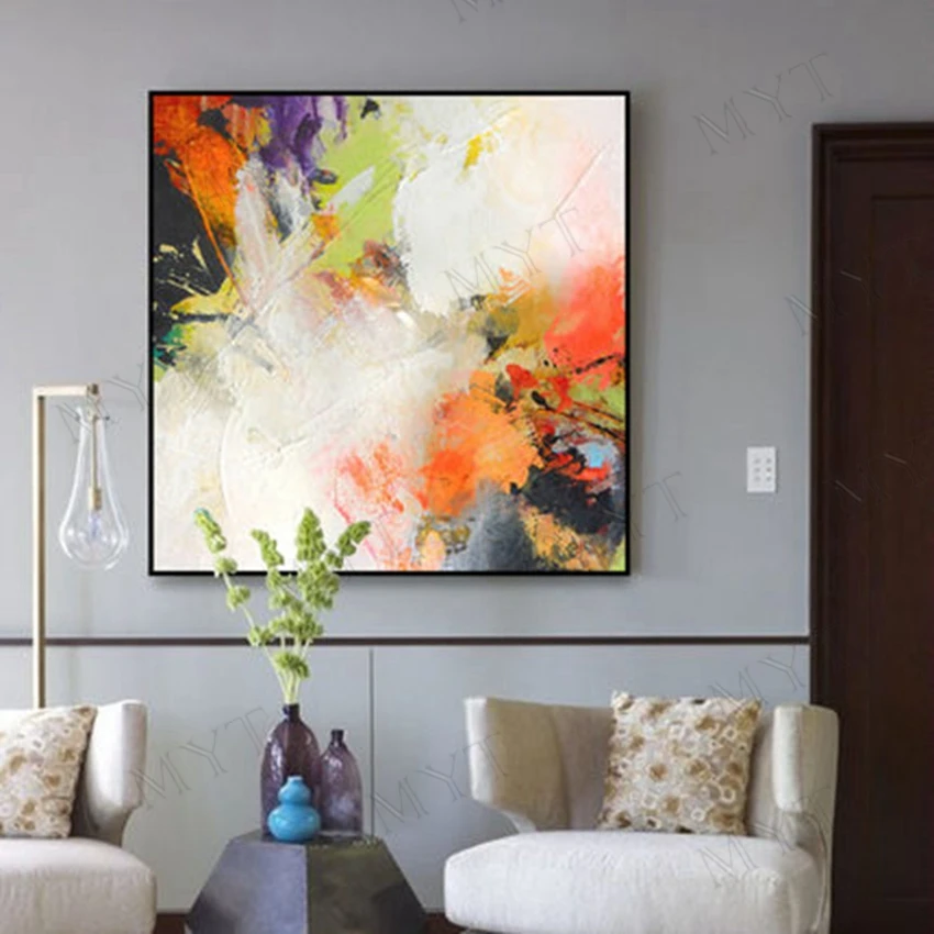 Картина маслом на холсте без рамки ручная роспись