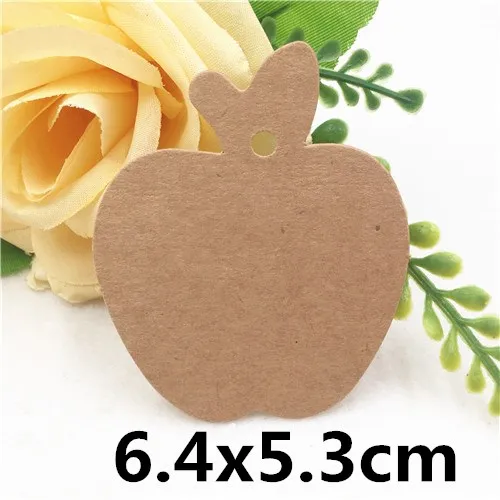 Brown 100 шт. Multi стиль Этикетка из крафт-бумаги DIY упаковка для поделок повесить тег подарок Свадьба/День рождения коробки конфет ценники для цветок - Цвет: Brown