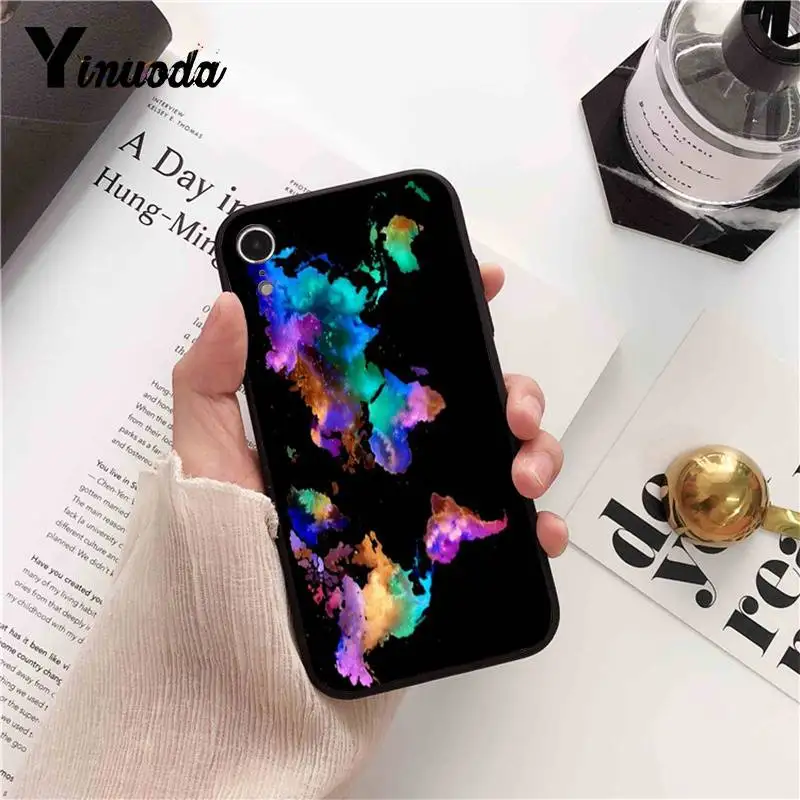 Чехол для мобильного телефона Yinuoda World Map iPhone 8 7 6 6S 6Plus X XS MAX 5 5S SE XR 10 11 pro max | Чехлы