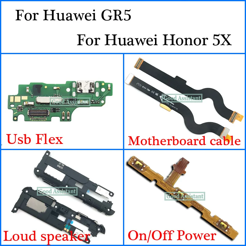 Для Huawei Honor 5X KIW L21 GR5 KII L05 L23 L22 Usb гибкий кабель материнской платы громкий динамик