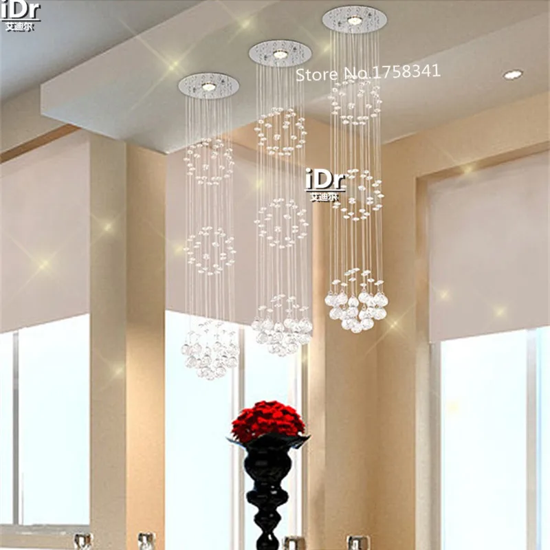 Современная простая спиральная хрустальная люстра освещение s высококлассная