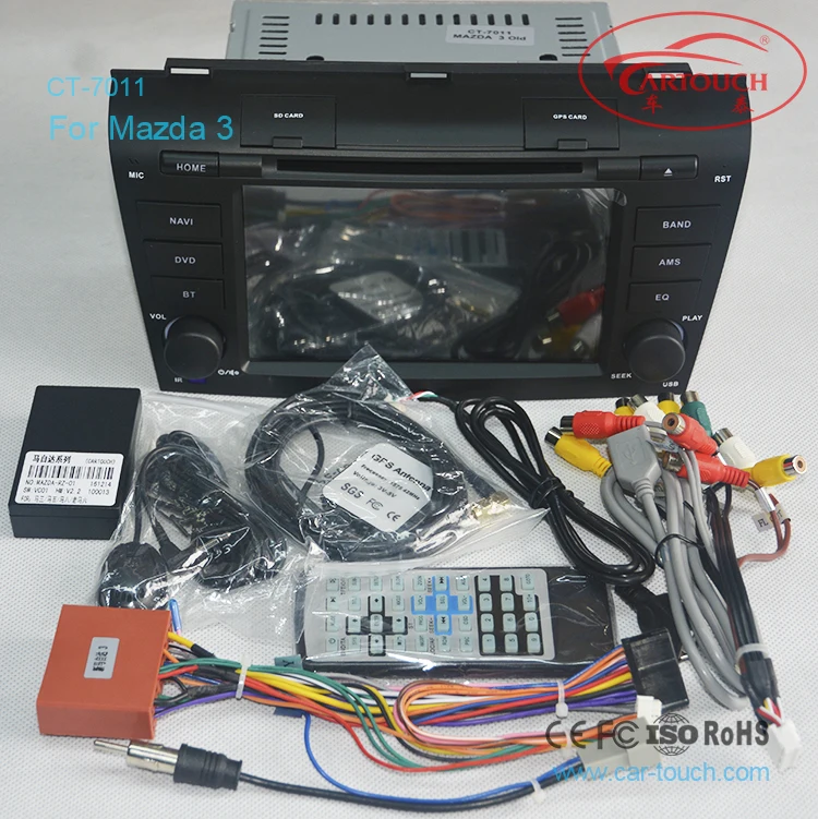 Автомобильный стерео GPS навигатор 7 дюймов для MAZDA OLD 3 Bluetooth A2DP DVD плеер