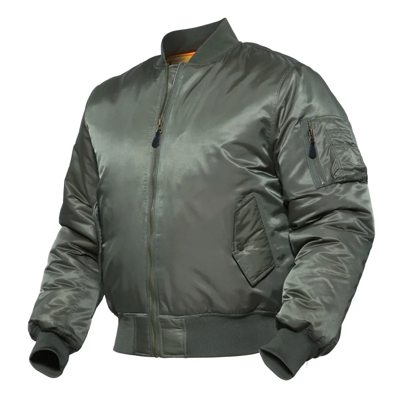 Army Green S. ARCHON MA1 Военная тактическая куртка пилота Мужская зимняя ветронепроницаемая теплая куртка с хлопковой подкладкой армейская верхняя одежда авиационные силы летное пальто - Цвет: Army Green