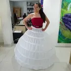 Нижняя юбка с кружевными краями, 6 обручей, нижнее белье для бального платья, свадебного платья, нижнее белье с кринолином, аксессуары для свадьбы, 110 см