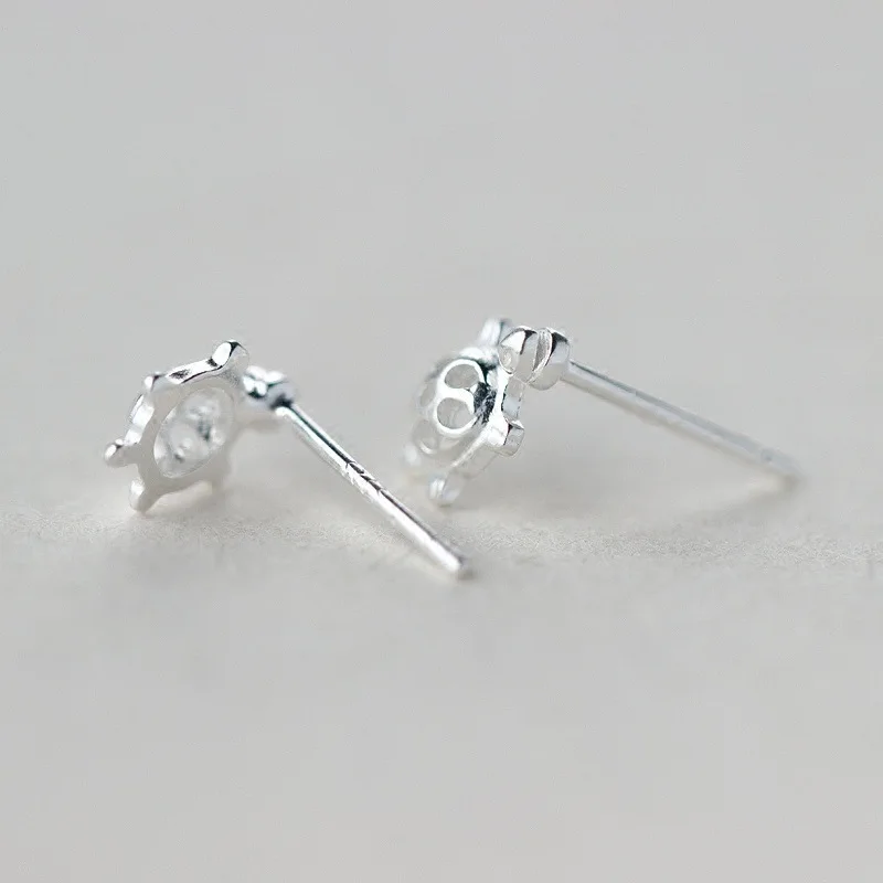 Женские гипоаллергенные серьги гвоздики в виде черепахи|stud earrings|stud earrings for