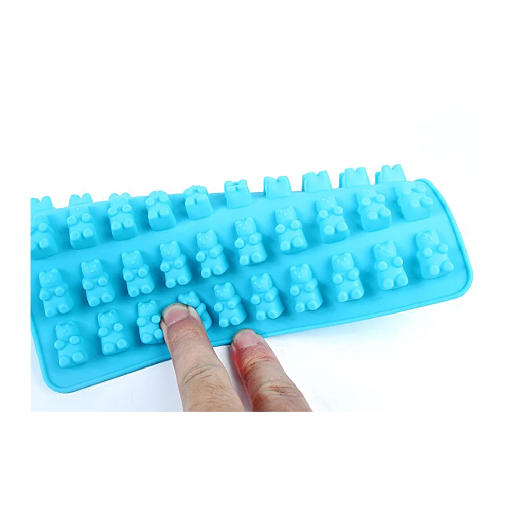 DIY 50 медведь конфеты Желе Плесень чайник gummy плесень шоколада льда в форме
