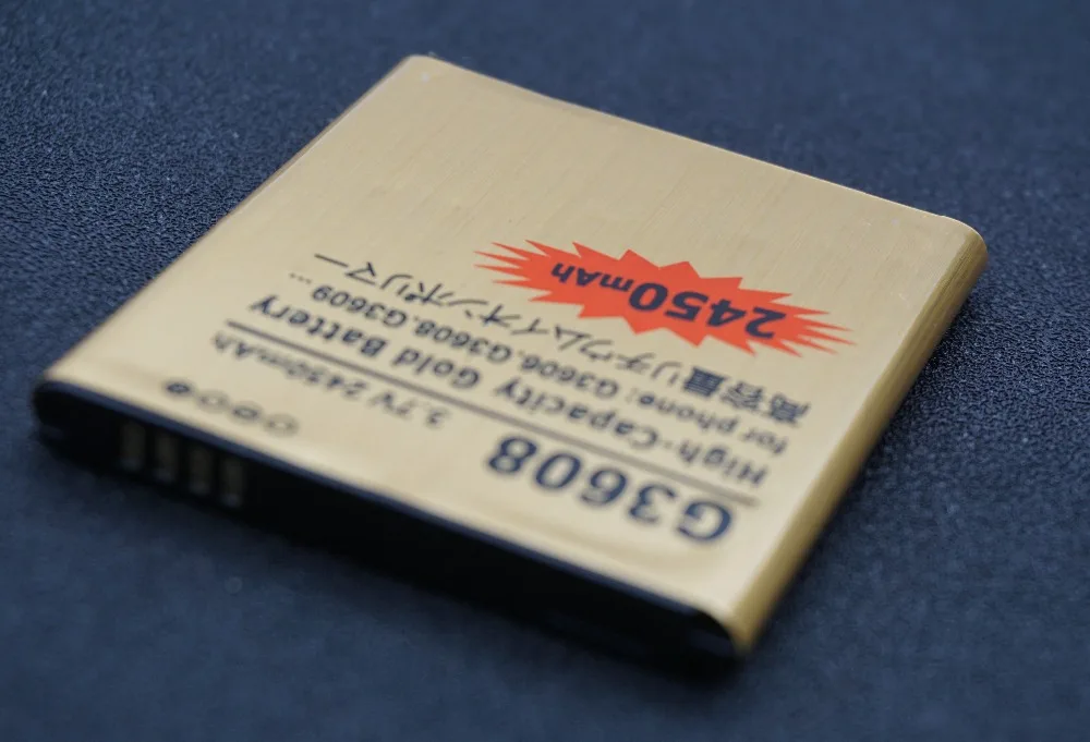 LehonS 10cs/лот 2450 мАч Золотая сменная батарея для Samsung galaxy Core Prime G360 G3608 G3606 G3609 G361 EB-BG360CBU