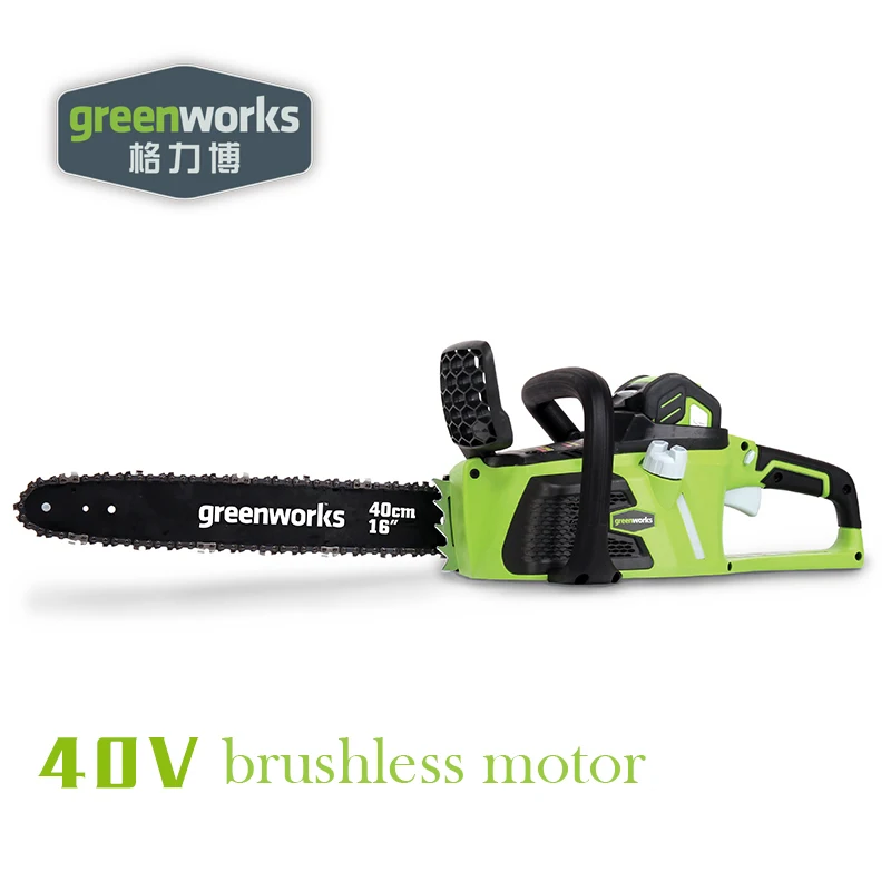 Greenworks 40v Беспроводная цепная пила бесщеточный мотор 20312 бензопила, не включая аккумулятор и зарядное устройство