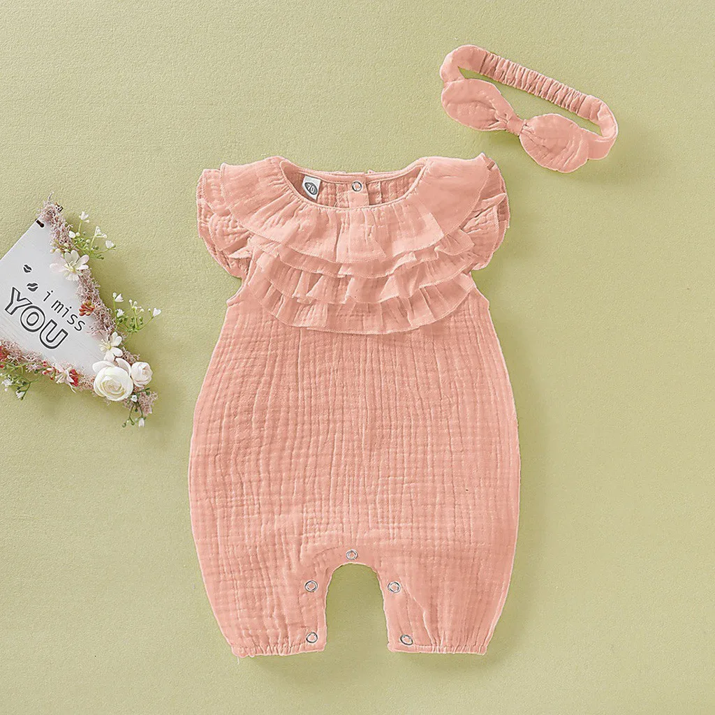 

New Born Clothes Newborn Baby Girls Boys Solid Sleeveless Jumpsuit Romper Clothes For Newborn Baby Girls HOT SALE CLOTHES