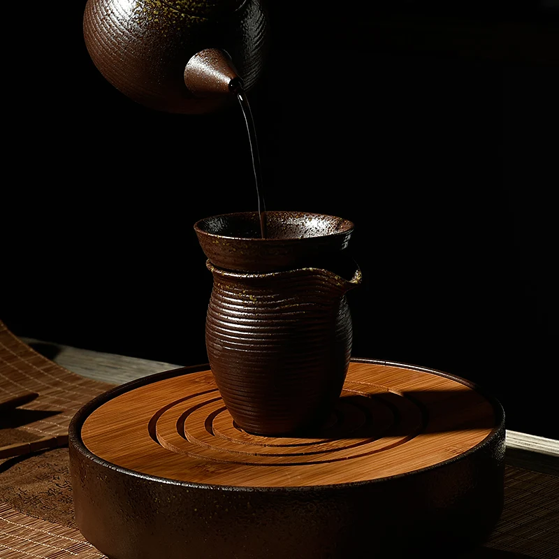 Zen японский стиль винтажная глазурованная грубая керамика чайные ситечки Puer чай