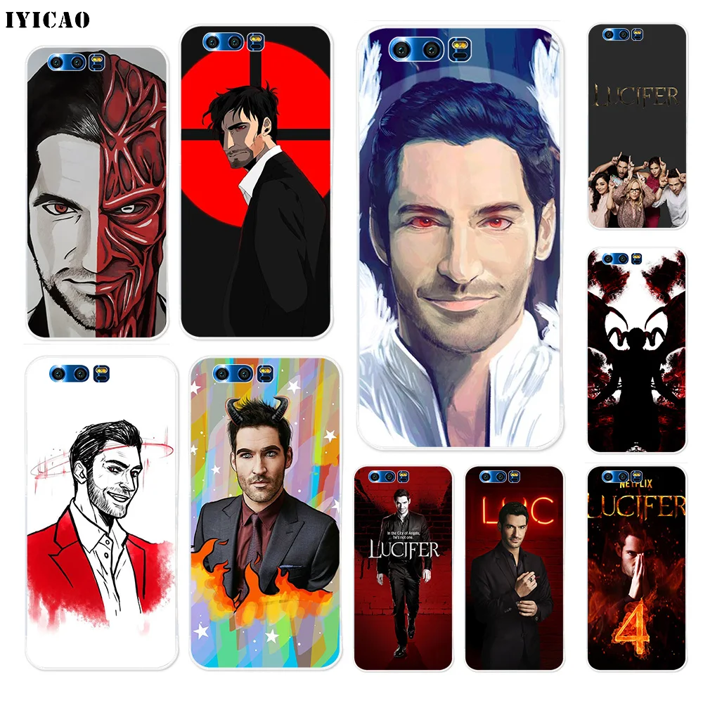 Мягкий силиконовый чехол IYICAO Lucifer Tom ellux для ТВ шоу Huawei Y9 Y7 Y6 Prime 2018 Honor 8C 8X 8 9 10 Lite 7X 7C