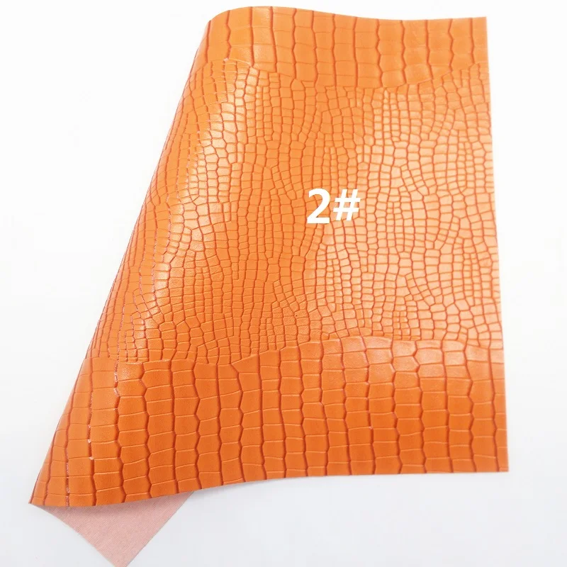 Оранжевая блестящая ткань змеиная из искусственной кожи искусственная