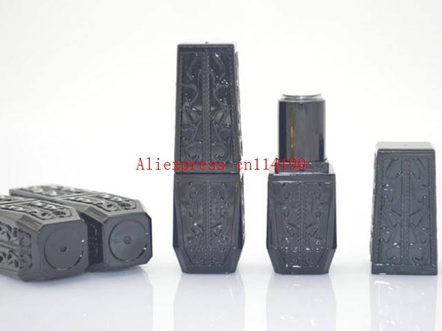 Оптовая продажа 200 шт. 4 г пустые тюбики для помады черный милый Контейнер губной в