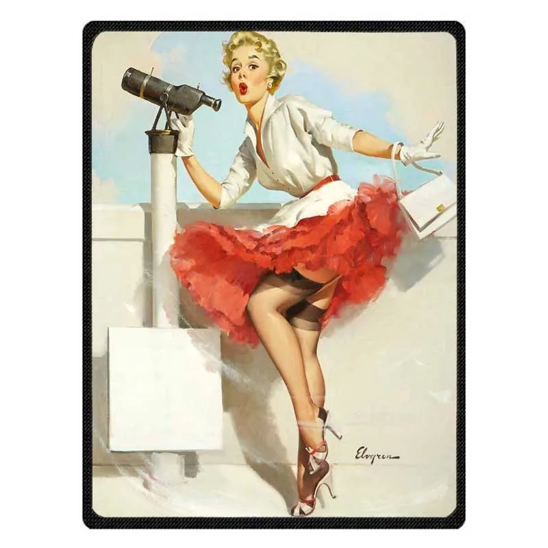 Summer Air Conditioning Blanket Soft Plush Plaids Personalized Pin Up Girl Pattern Sofa Car Travel Throw Blankets | Дом и сад