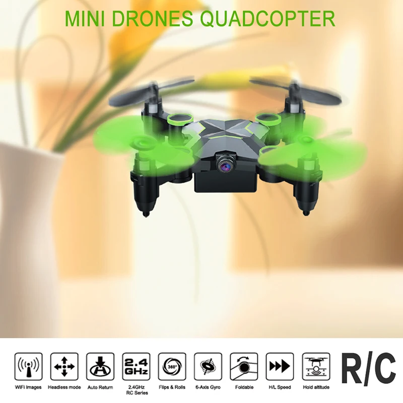 Gizmovine Rc Квадрокоптер мини Дроны с камерами HD WiFi телефон управление и