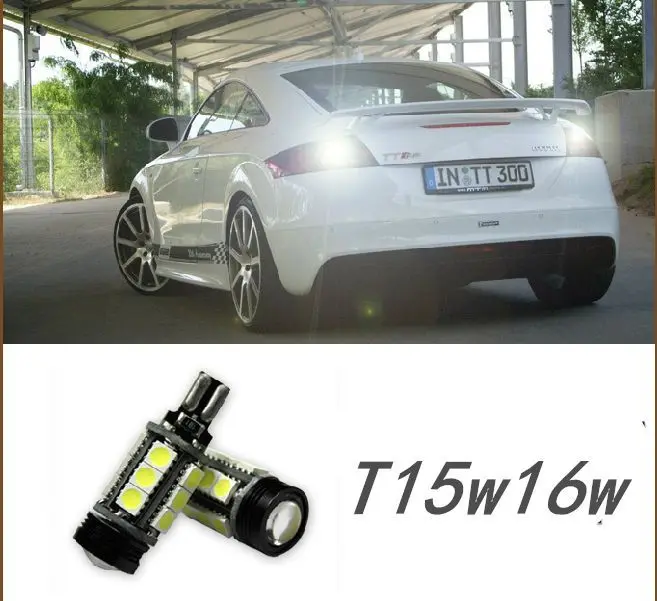 2-T15 912 921 W16W 15-SMD 5050 светодиодный Белый освещению номерного знака 7 Вт Обратный