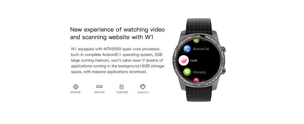 AllCall W1 3g смарт часы телефон 1,39 дюймов Android Smartwatch MTK6580 четырехъядерный 2 Гб ОЗУ 16 Гб ПЗУ монитор сердечного ритма часы для мужчин