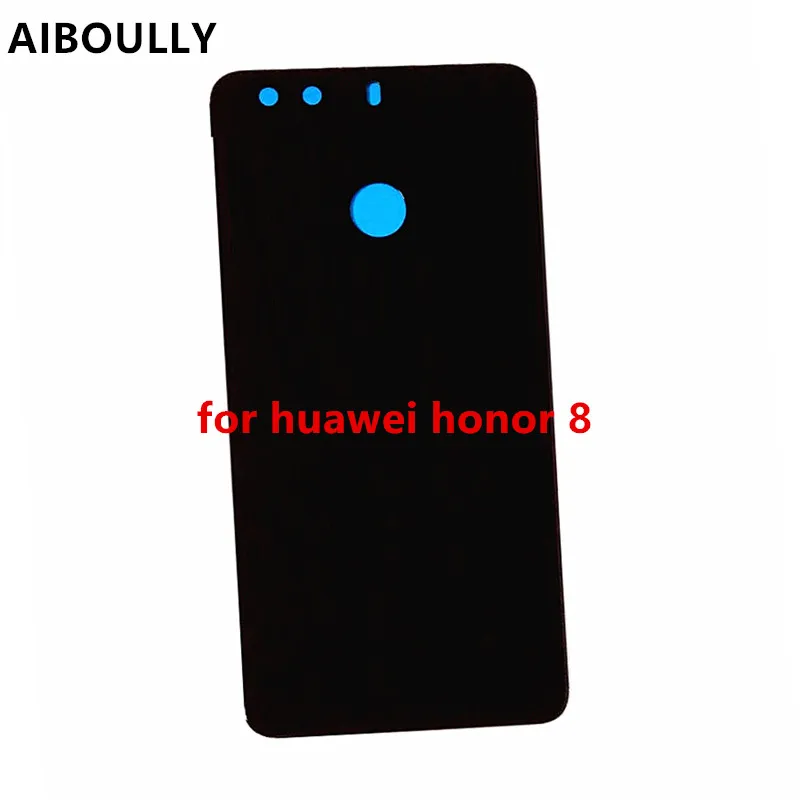 Ailboully 100% новый задний корпус для Huawei Honor 8 Задняя стеклянная крышка батареи задняя