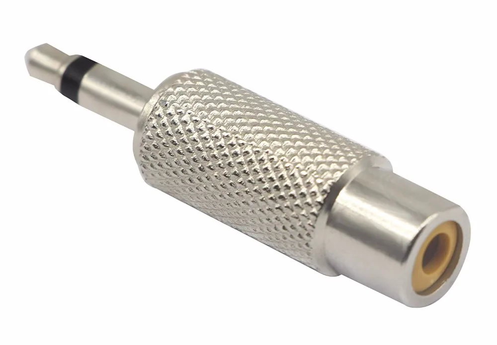 Переходник RCA на 3 5 мм аудио TS 1/8 &quot моно штекер гнездо адаптер разъем 2 шт./лот