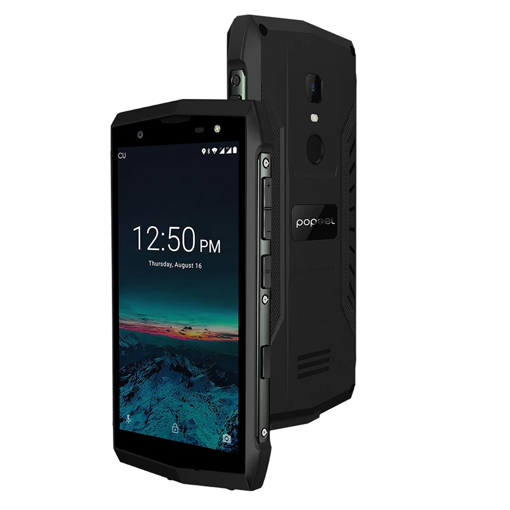 Оригинальный POPTEL P8 5 0 ''HD Android 8 1 Мобильный Телефон IP68 Пылезащитный