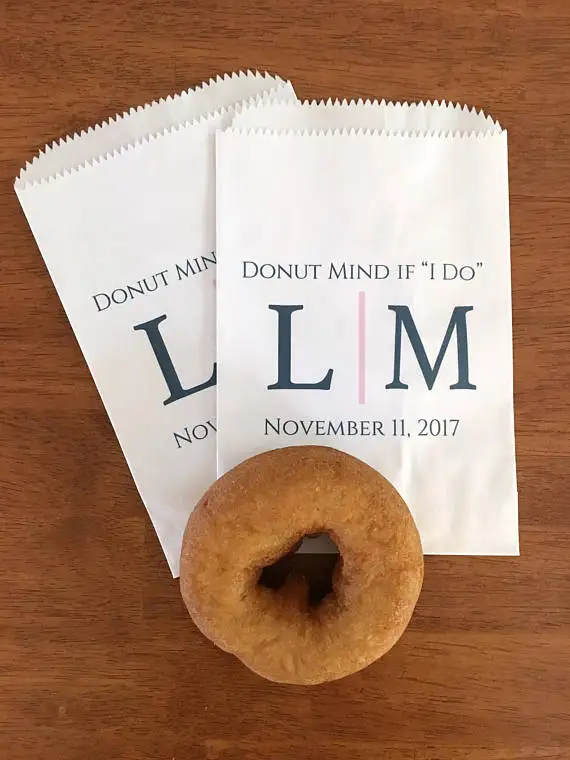 Пользовательский текст пончик если я пользуюсь свадебными конфетами буфет для