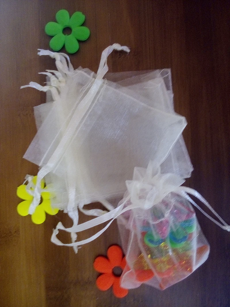 100 шт. прозрачные пакеты из органзы 20 х30 см|bag for|bags for teabag white |